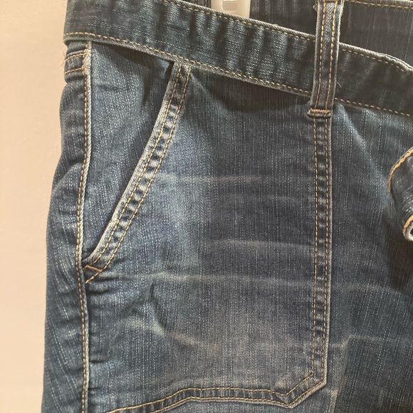 Torrid size 16 tie waste utility denim short vintage style paper bag tie - Picture 2 of 7